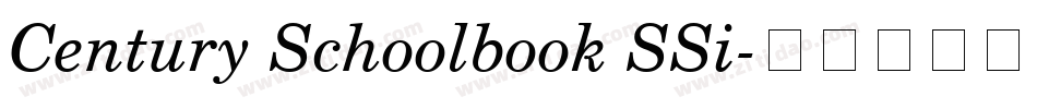 Century Schoolbook SSi字体转换